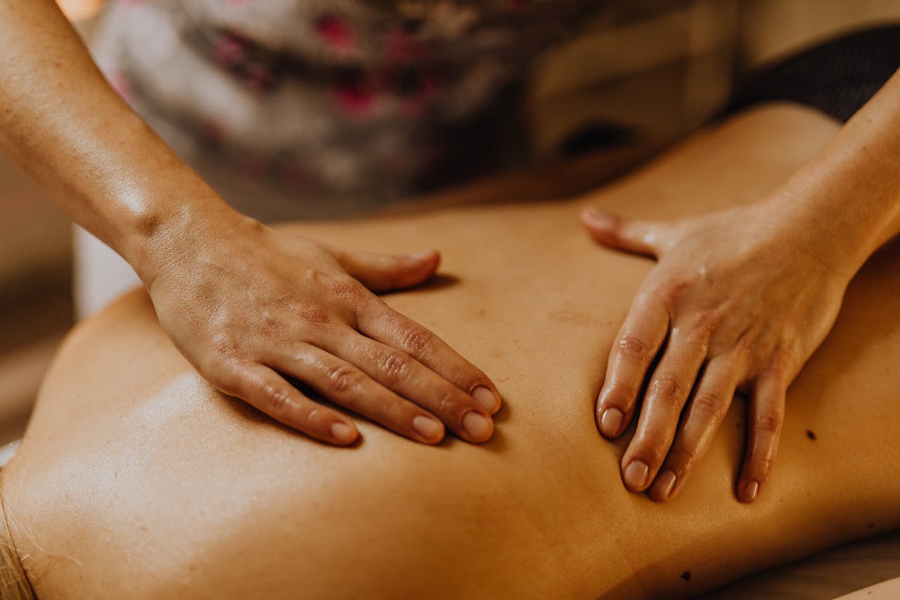Heiße Rolle Rückenmassage